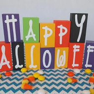 DIY Halloween Block Sign